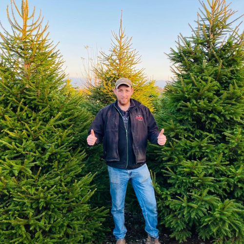 Man with tree