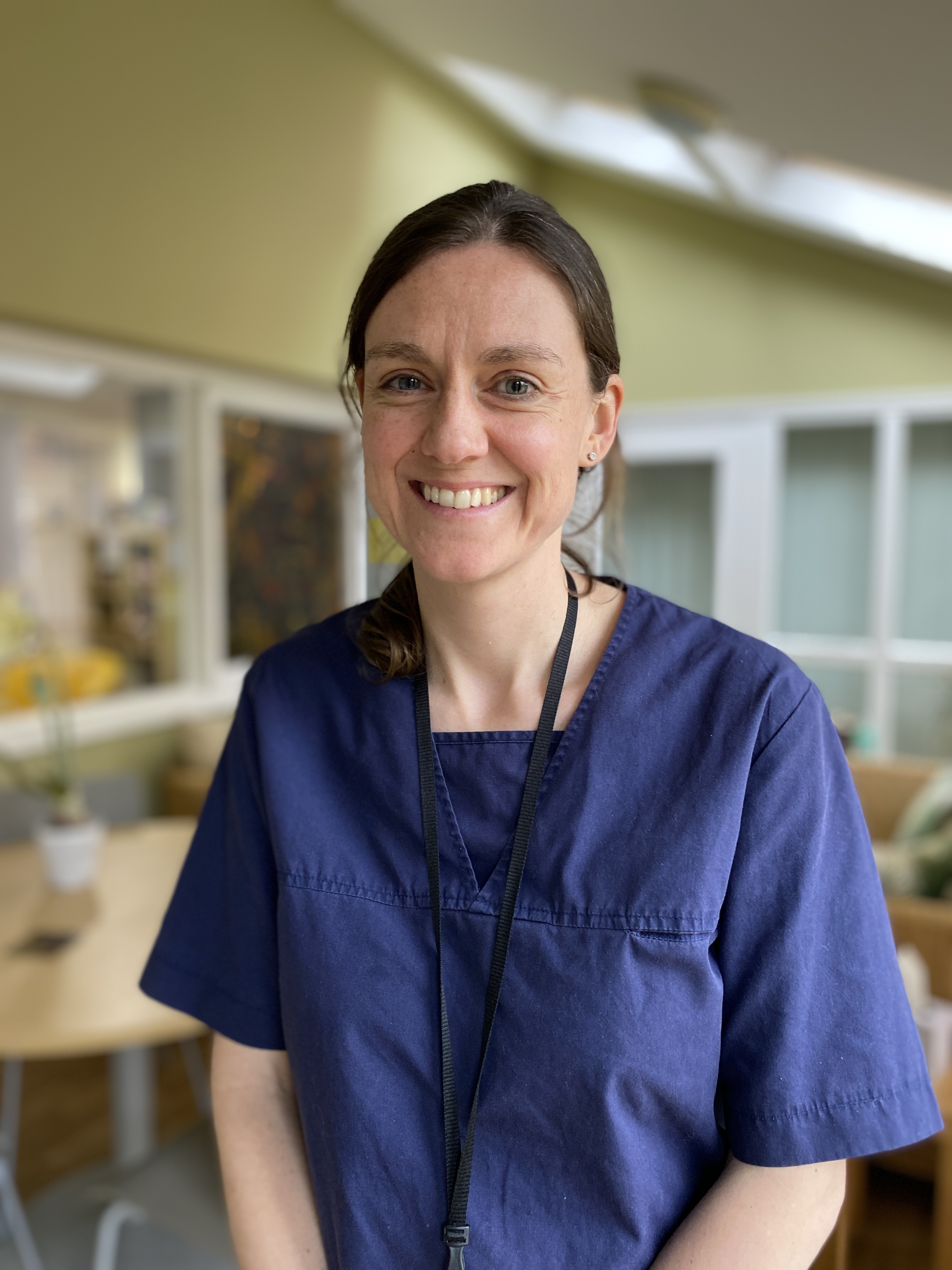 Dr Elise smiles