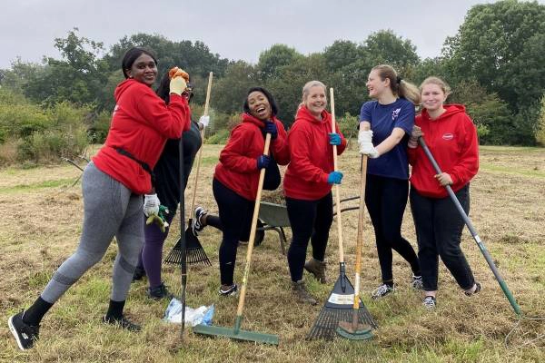 Corporate volunteers