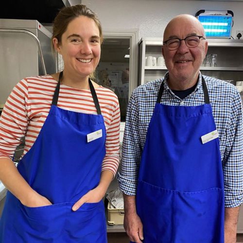 Kitchen volunteers