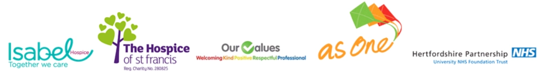 Hospice event logos