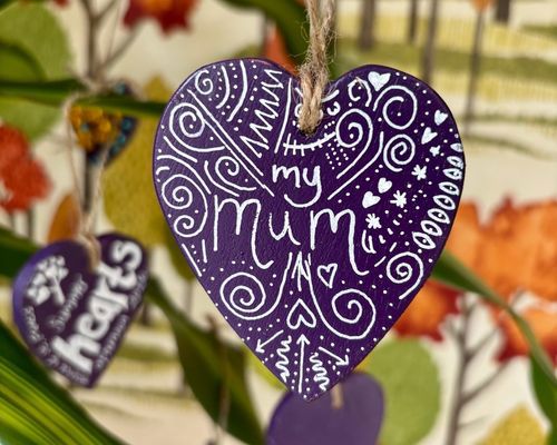 Heart Dedication to mum